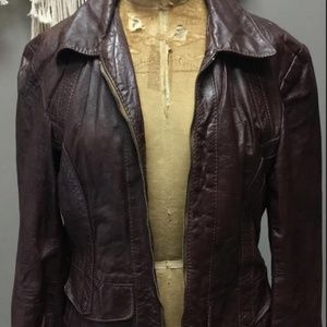 Vintage 1970's Brown Leather Jacket